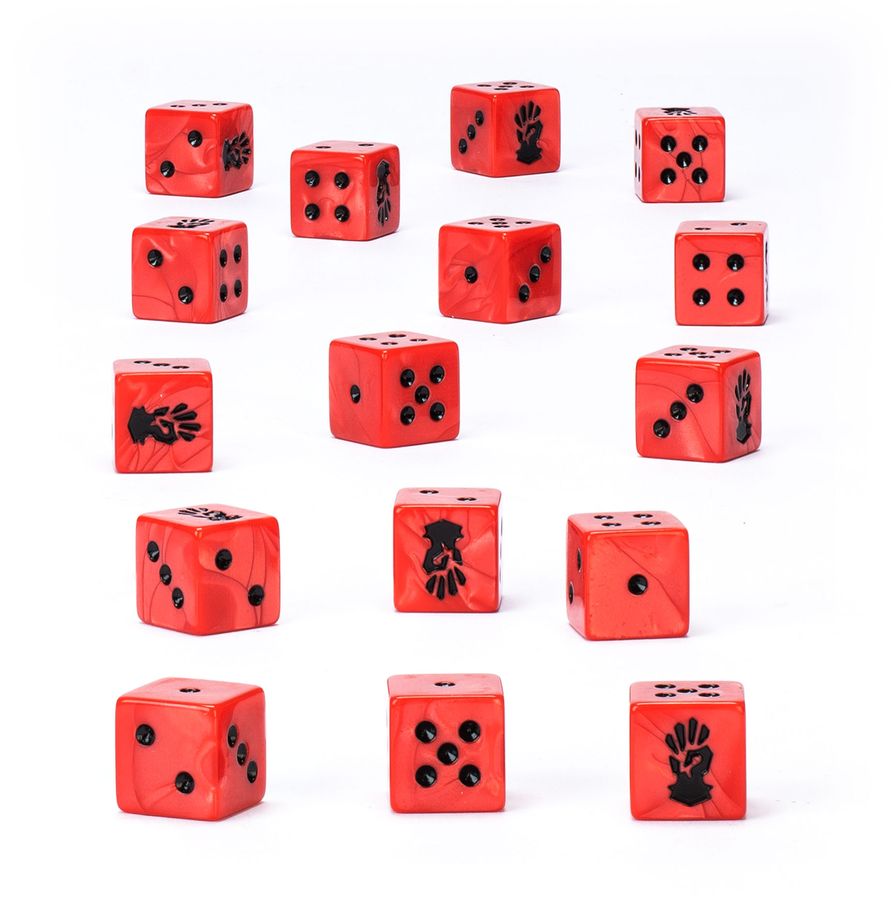 Warhammer 40,000 Chaos Space Marines Red Corsairs Dice
