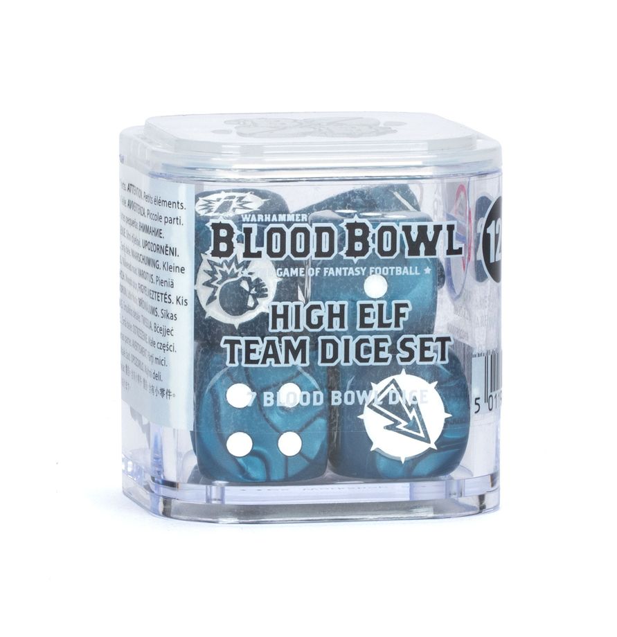 Warhammer Blood Bowl High Elf Team Dice Set