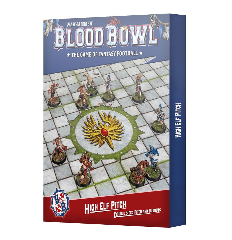 Blood Bowl High Elf Double-Sided Pitch and Dugouts