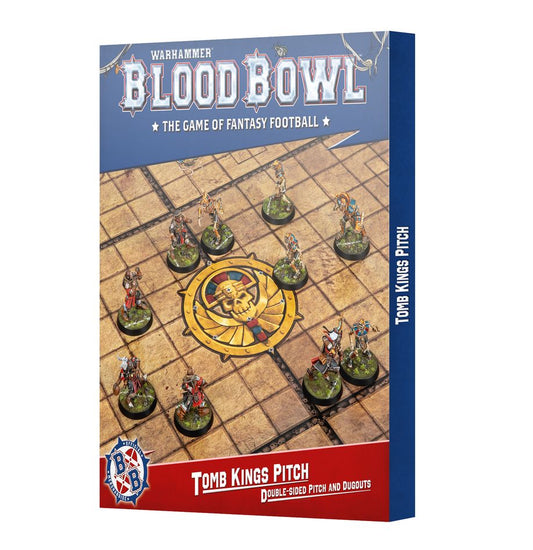 Blood Bowl Tomb Kings Pitch Double-Sided Pitch and Dugouts