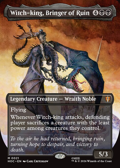 Witch-king, Bringer of Ruin - The Hobbit Eternal #21 (Near Mint Foil)