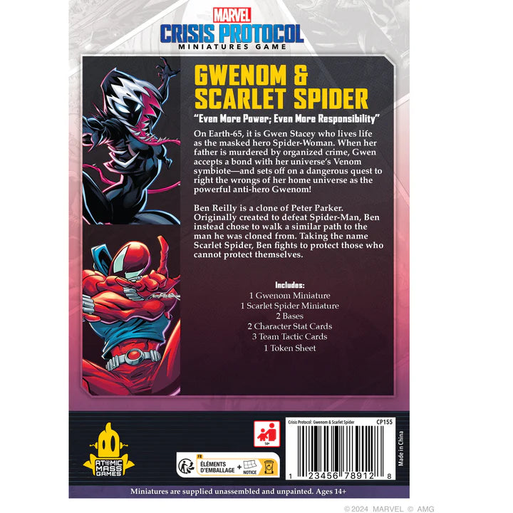 Marvel: Crisis Protocol- Gwenom & Scarlet Spider
