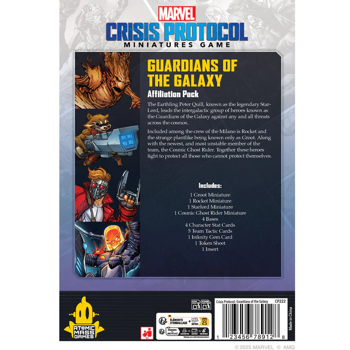 Marvel: Crisis Protocol- Guardians of the Galaxy Affiliation Pack
