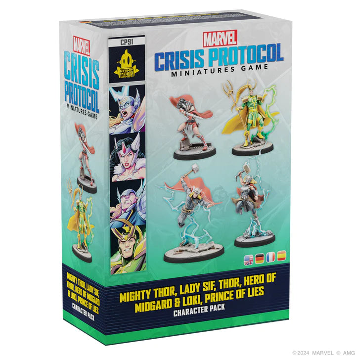 Marvel: Crisis Protocol- Mighty Thor, Lady Sif, Thor, Hero of Midgard & Loki, Prince of Lies