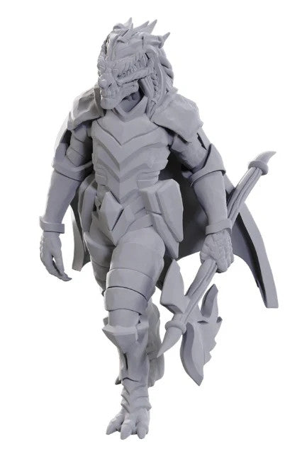 WizKids Dungeons & Dragons Nolzur's Marvelous Miniatures Unpainted Minis Wave 25 Dragonborn of Tiamat