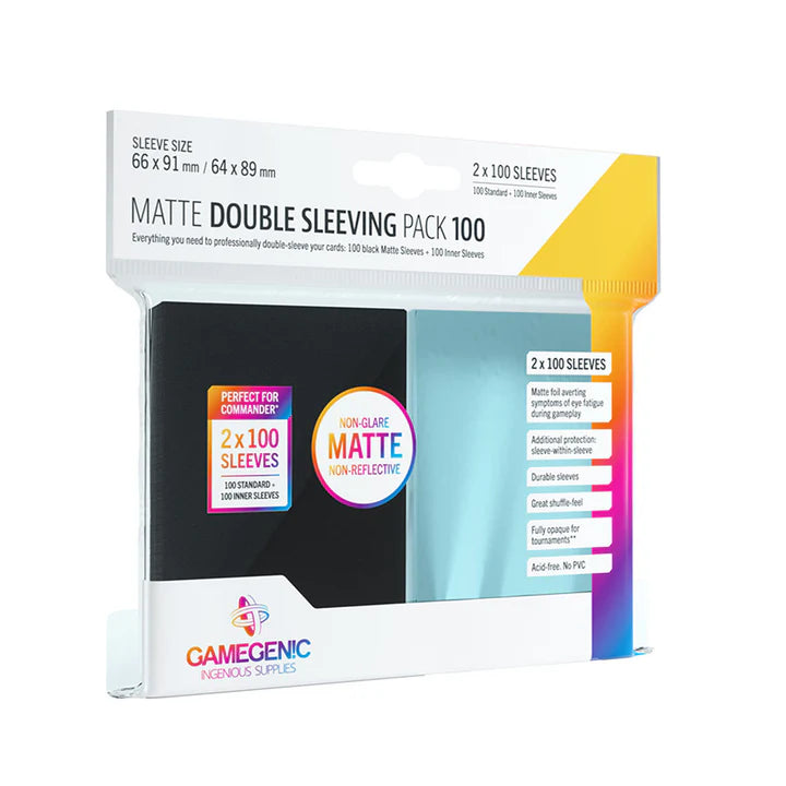 Gamegenic Matte Double Sleeving Pack 100