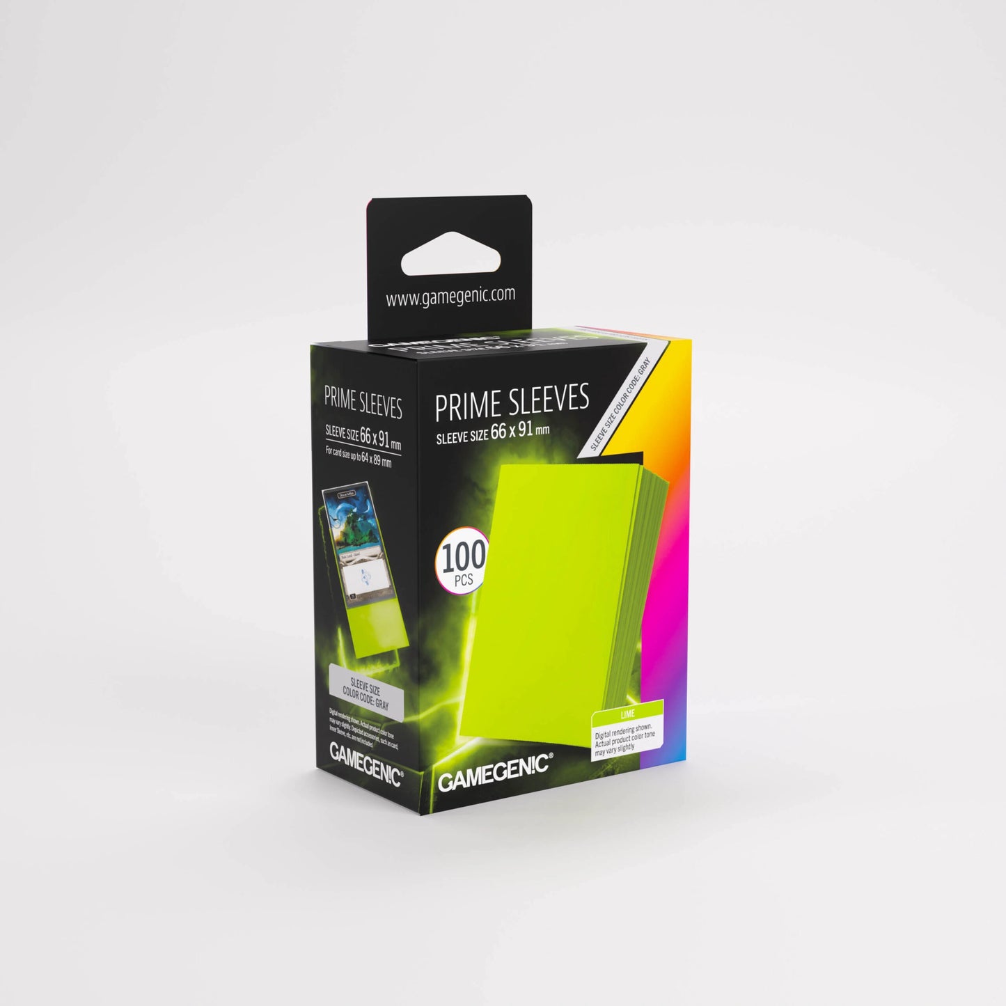 Gamegenic Prime Lime Card Sleeves (100ct Box)