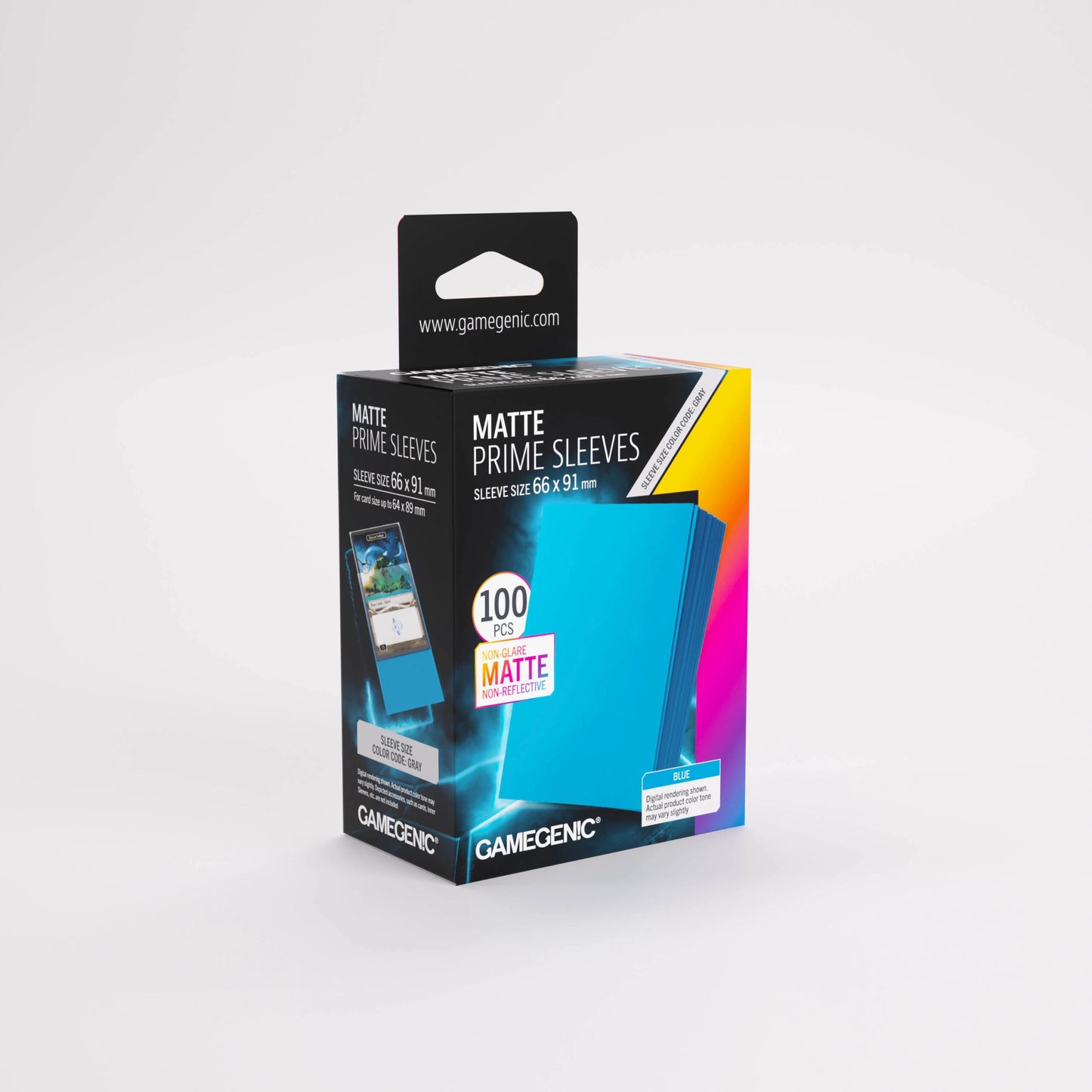 Gamegenic Matte Prime Blue Card Sleeves (100ct box)