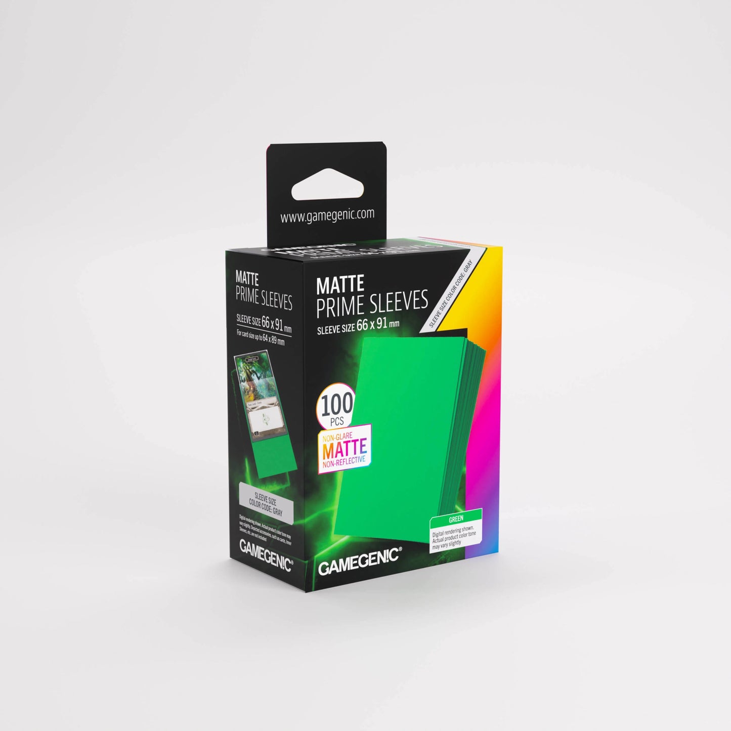Gamegenic Matte Prime Green Card Sleeves (100ct box)