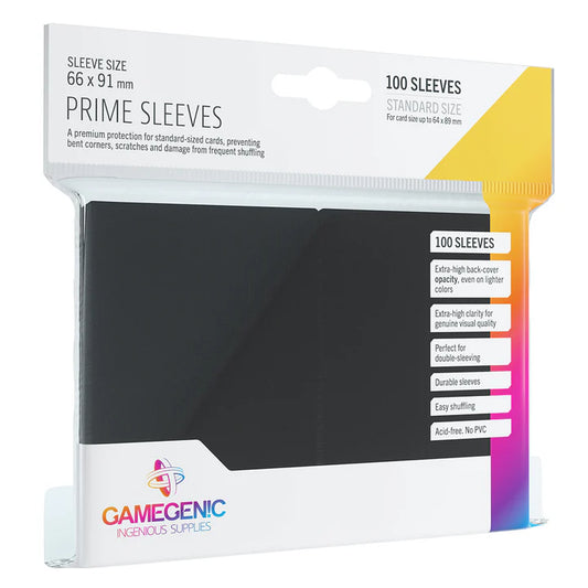 Gamegenic Prime Black Card Sleeves (100ct)
