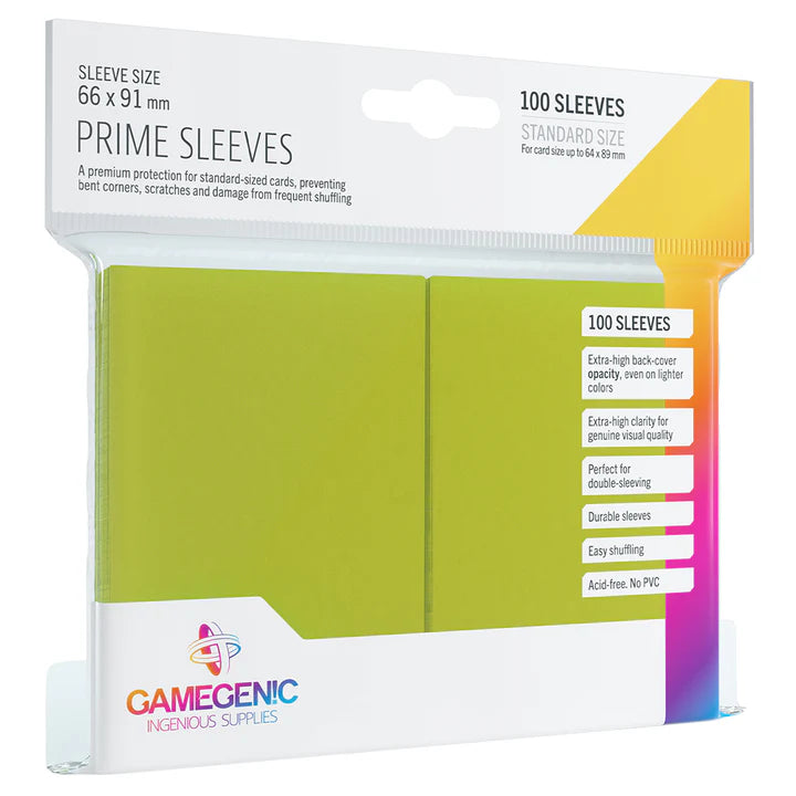 Gamegenic Prime Lime Card Sleeves (100ct)
