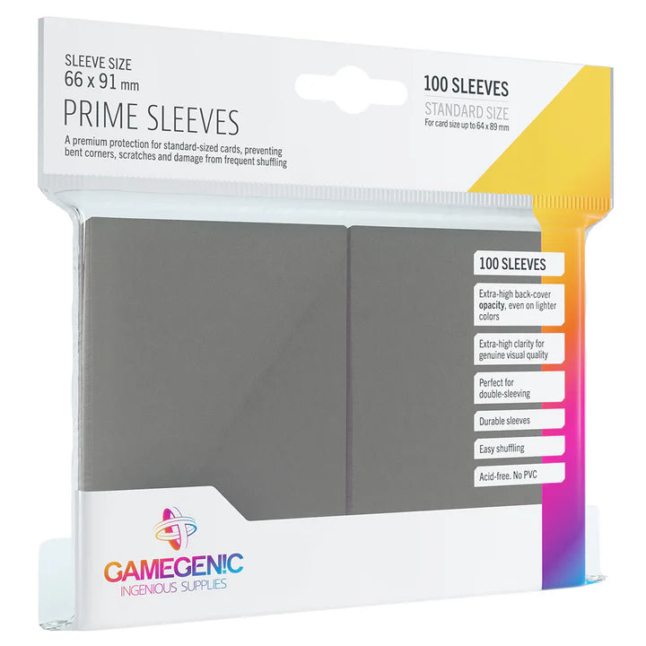 Gamegenic Prime Grey Card Sleeves (100ct)