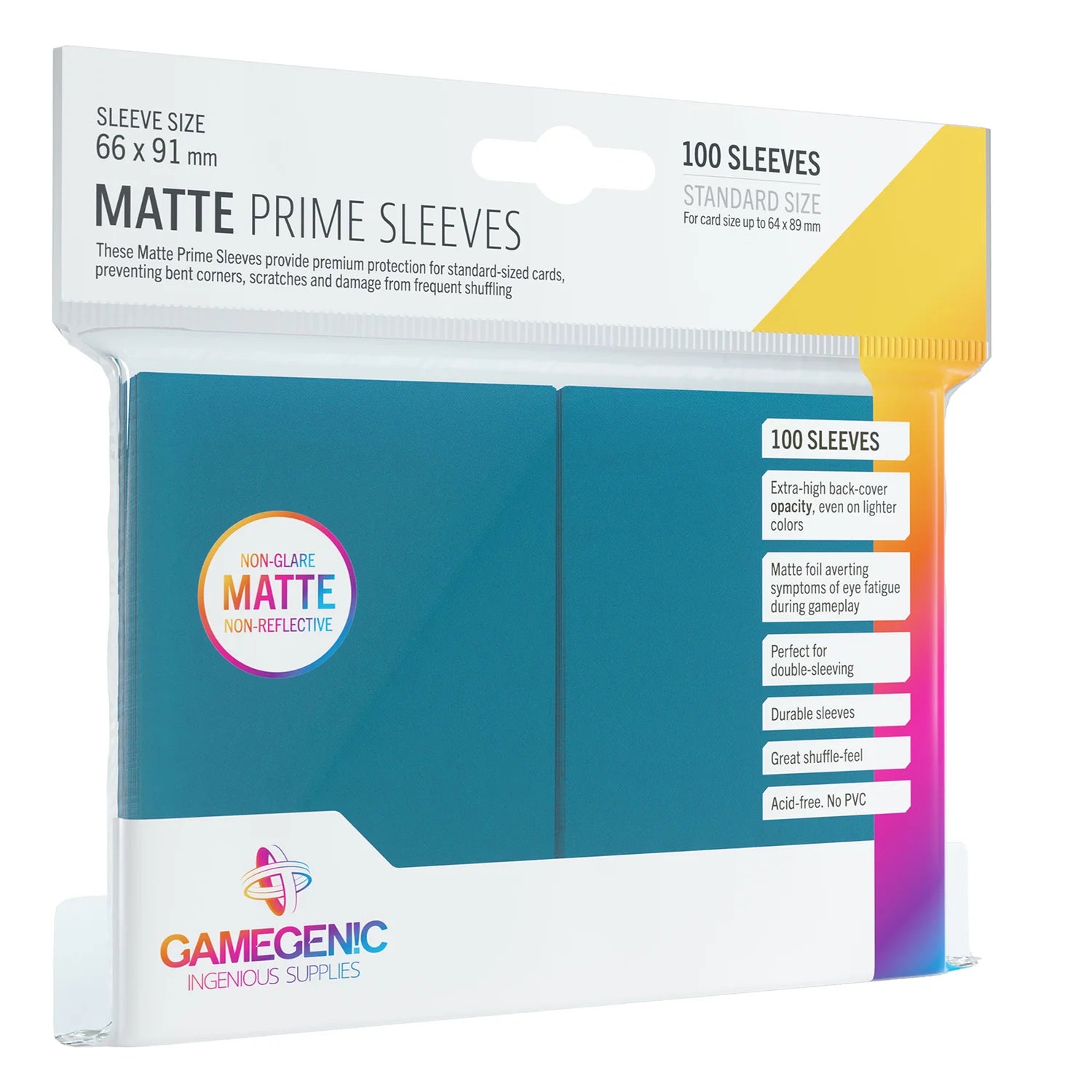 Gamegenic Matte Prime Blue Card Sleeves (100ct)