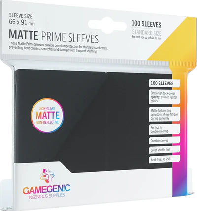 Gamegenic Matte Prime Black Card Sleeves (100ct)