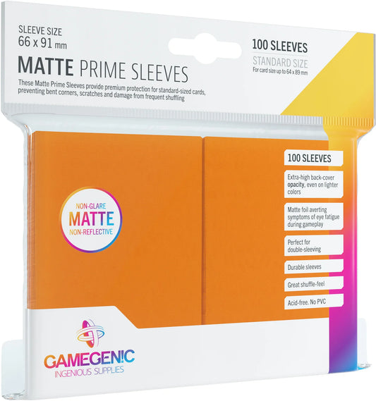 Gamegenic Matte Prime Orange Card Sleeves (100ct)