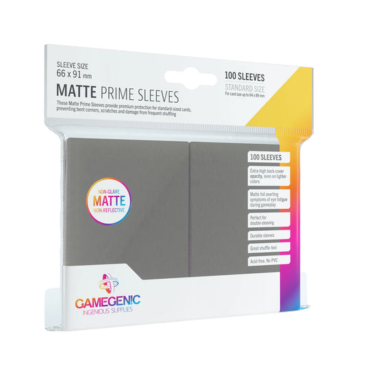 Gamegenic Matte Prime Dark Gray Card Sleeves (100ct)