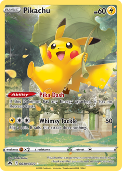 Pikachu Holofoil - Crown Zenith Galarian Gallery #GG30 (Near Mint)