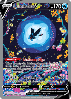 Lumineon V Holofoil - Crown Zenith Galarian Gallery #GG39 (Near Mint)