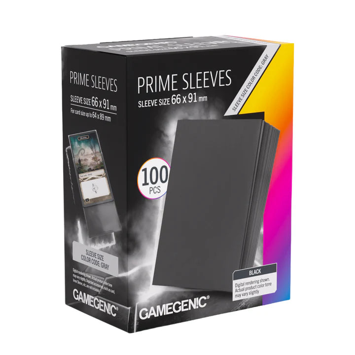 Gamegenic Prime Sleeves Black 66x91 100pc