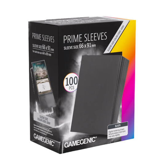 Gamegenic Prime Sleeves Black 66x91 100pc
