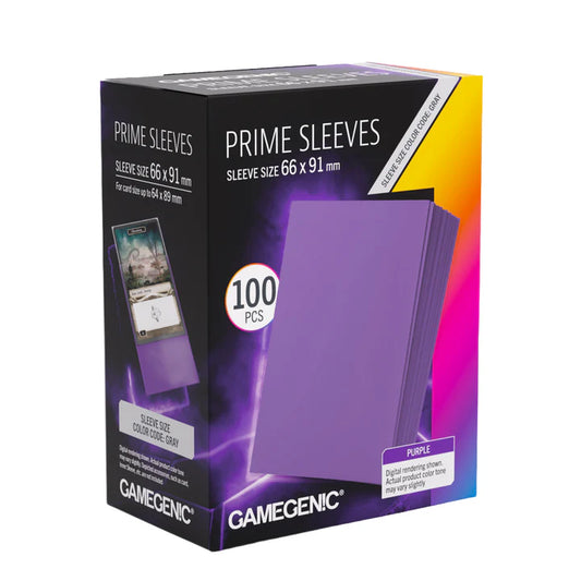 Gamegenic Prime Sleeves Purple 66x91 100pc