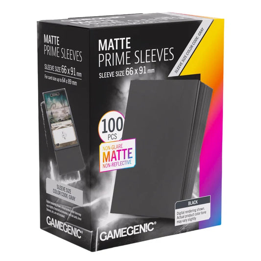 Gamegenic Matte Prime Black Card Sleeves (100ct box)