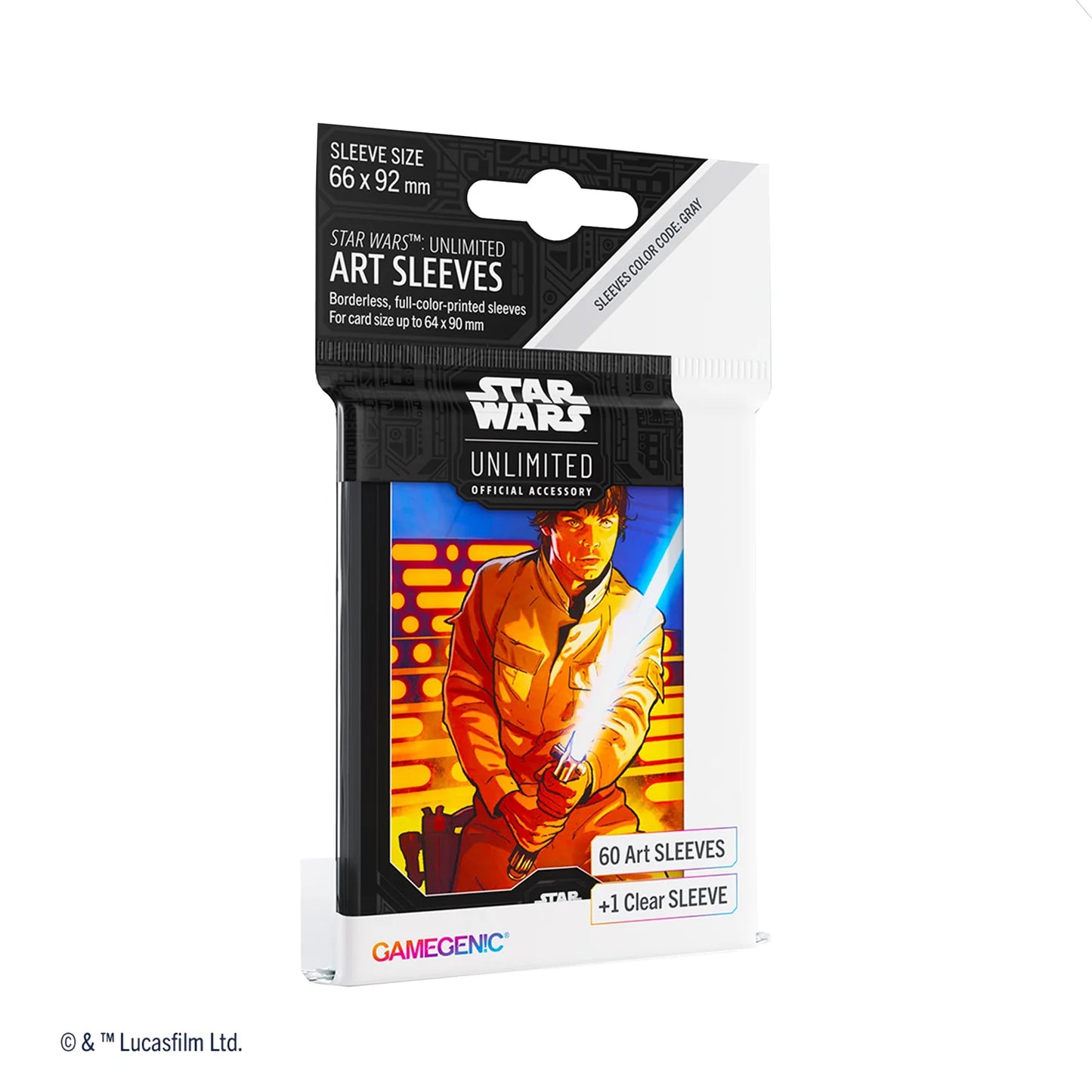 Gamegenic Star Wars: Unlimited Luke Skywalker Art Card Sleeves (60ct)