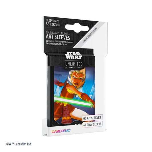 Gamegenic Star Wars: Unlimited Ahsoka Tano Art Card Sleeves (60ct)