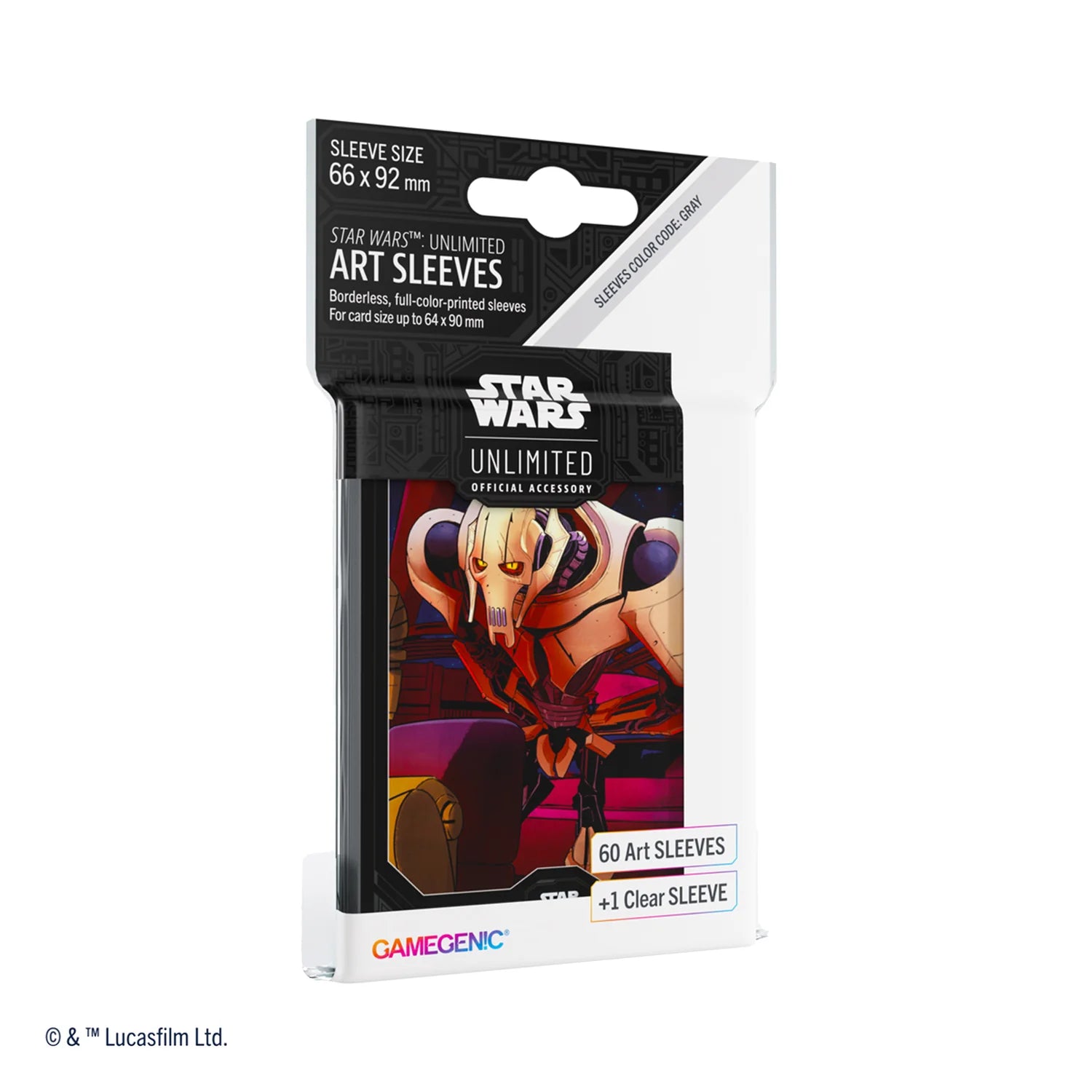 Gamegenic Star Wars: Unlimited General Grievous Art Card Sleeves (60ct)