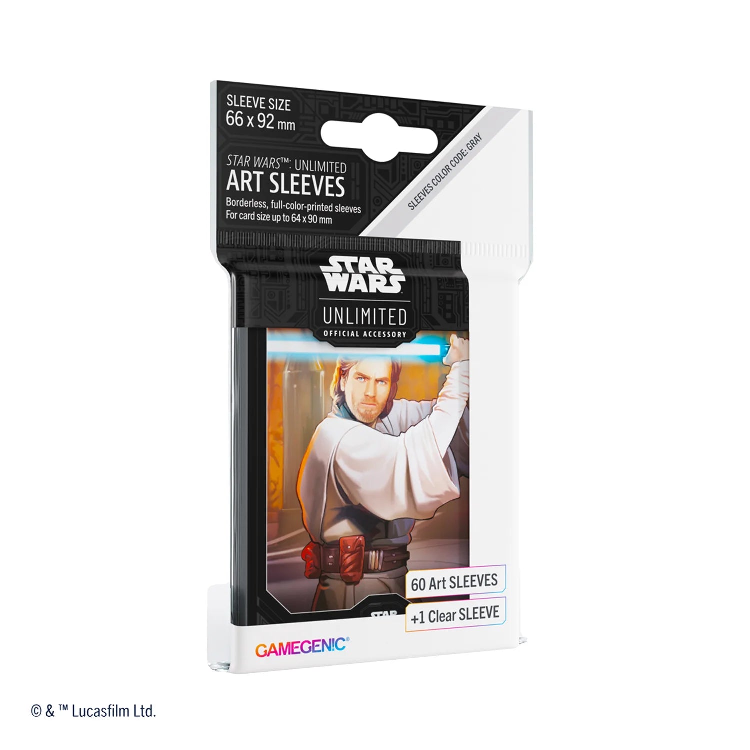 Gamegenic Star Wars: Unlimited Obi-Wan Kenobi Art Card Sleeves (60ct)