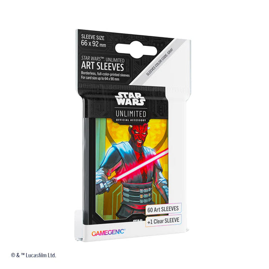 Gamegenic Star Wars: Unlimited Darth Maul Art Card Sleeves (60ct)
