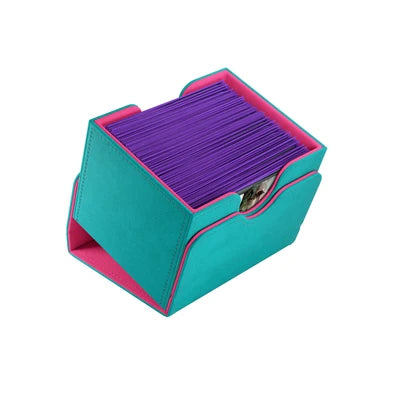 Gamegenic Sidekick 100+ XL Convertible Deck Box Teal/Pink