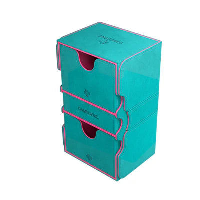 Gamegenic Stronghold 200+ XL Convertible Teal/Pink Deck Box
