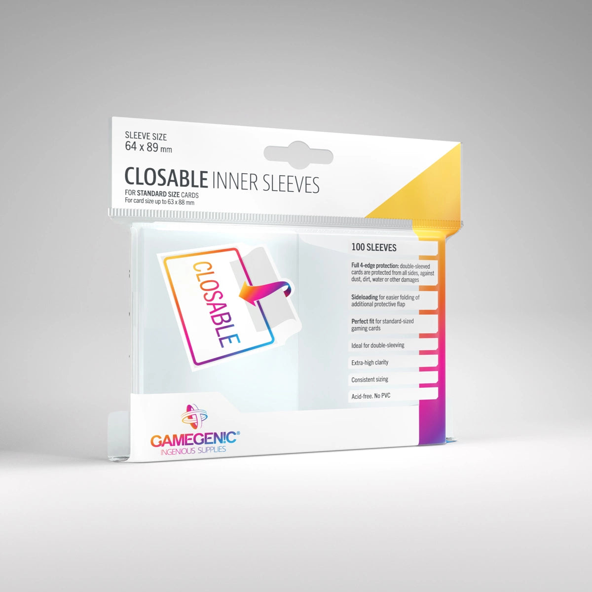 Gamegenic Closable Inner Card Sleeves (100ct)