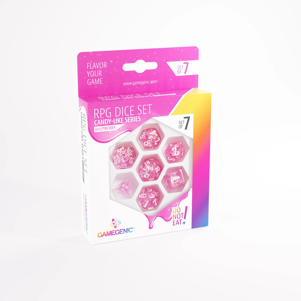 Gamegenic Candy Like Series - Raspberry RPG Dice Set (7ct)