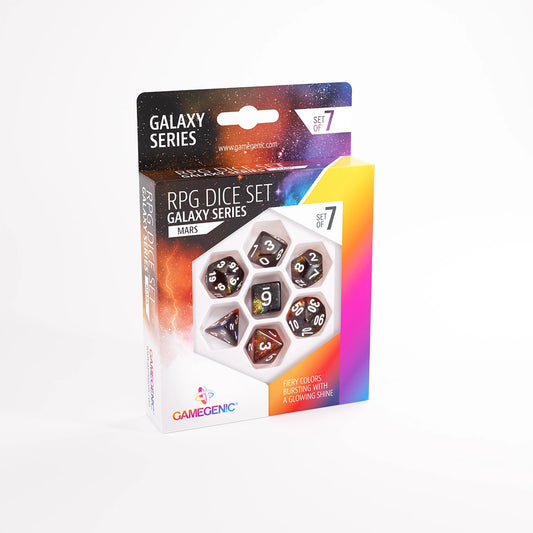 Gamegenic Galaxy Series Mars RPG Dice Set (7ct)