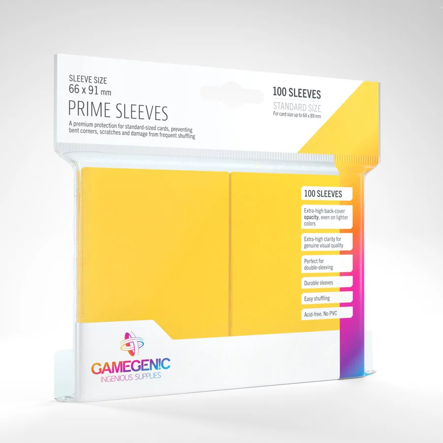 Gamegenic Prime Yellow Card Sleeves (100ct)