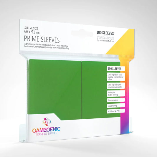 Gamegenic Prime Green Card Sleeves (100ct)