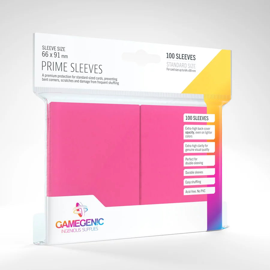Gamegenic Prime Pink Card Sleeves (100ct)