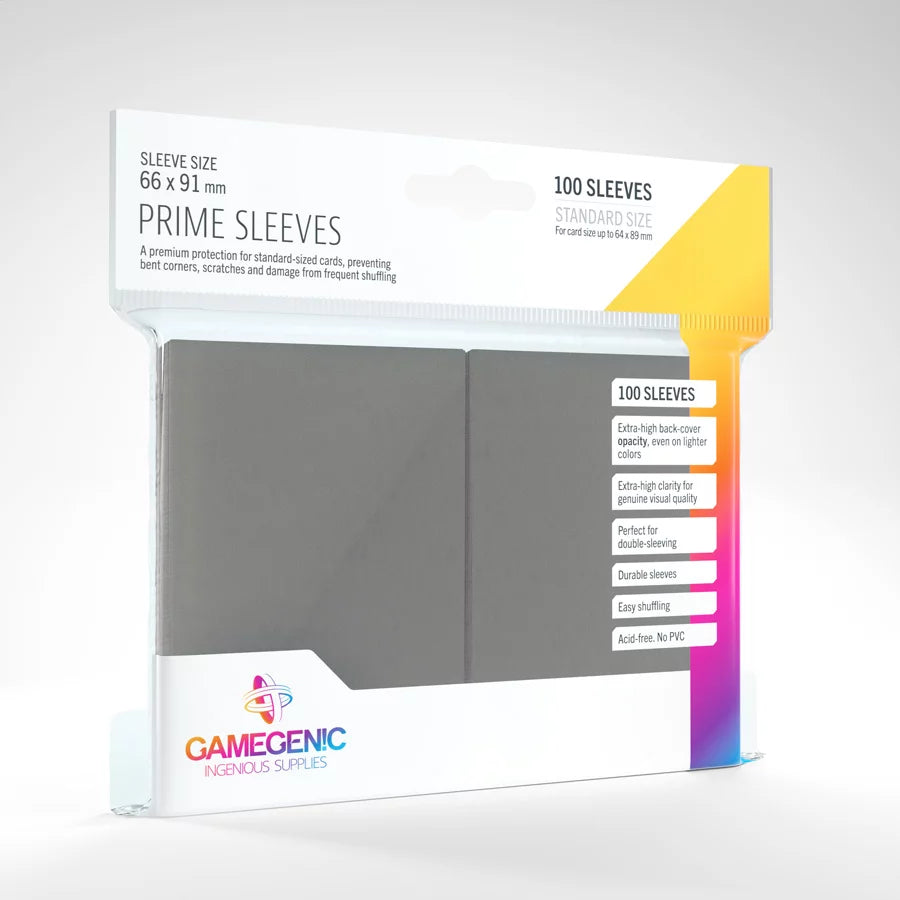 Gamegenic Prime Dark Gray Card Sleeves (100ct)