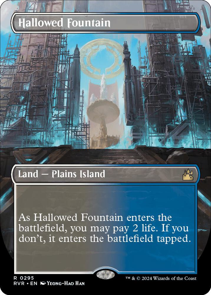 Hallowed Fountain (Borderless) - Ravnica Remastered #295 (Lightly Played)