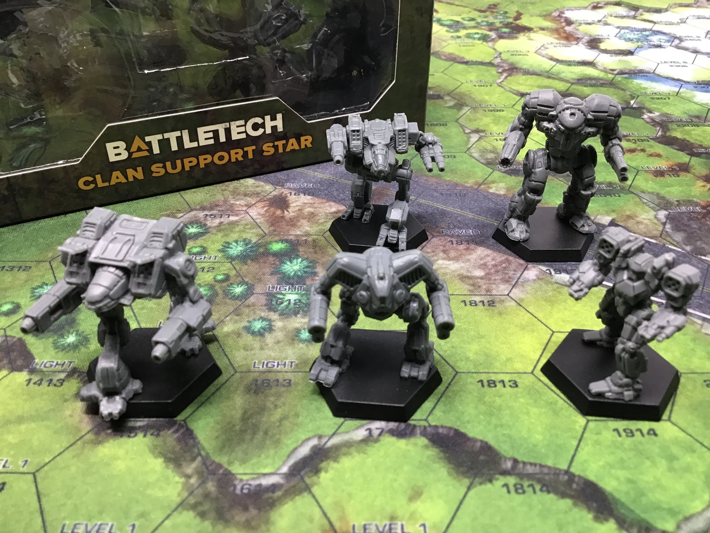 BattleTech: Clan Support Star Miniatures Pack