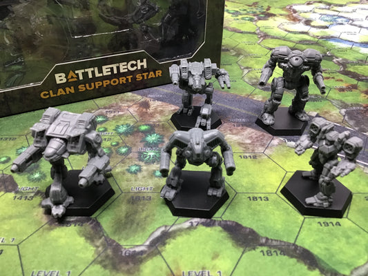 BattleTech: Clan Support Star Miniatures Pack