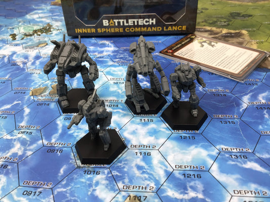 BattleTech: ForcePack: Inner Sphere Command Lance Miniatures Pack