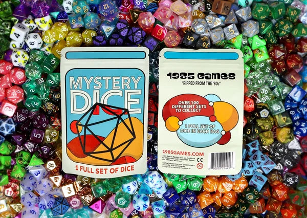1985 Games Mystery Polyhedral Dice Set