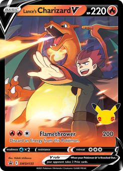 Lance's Charizard V Holofoil - SWSH Black Star Promos #SWSH133 (Near Mint)
