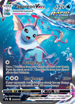 Vaporeon VMAX Holofoil - SWSH Black Star Promos #SWSH182 (PSA 9)