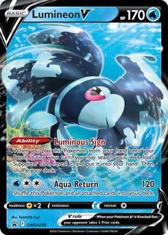Lumineon V Holofoil - SWSH Black Star Promos #SWSH250 (CGC 9)