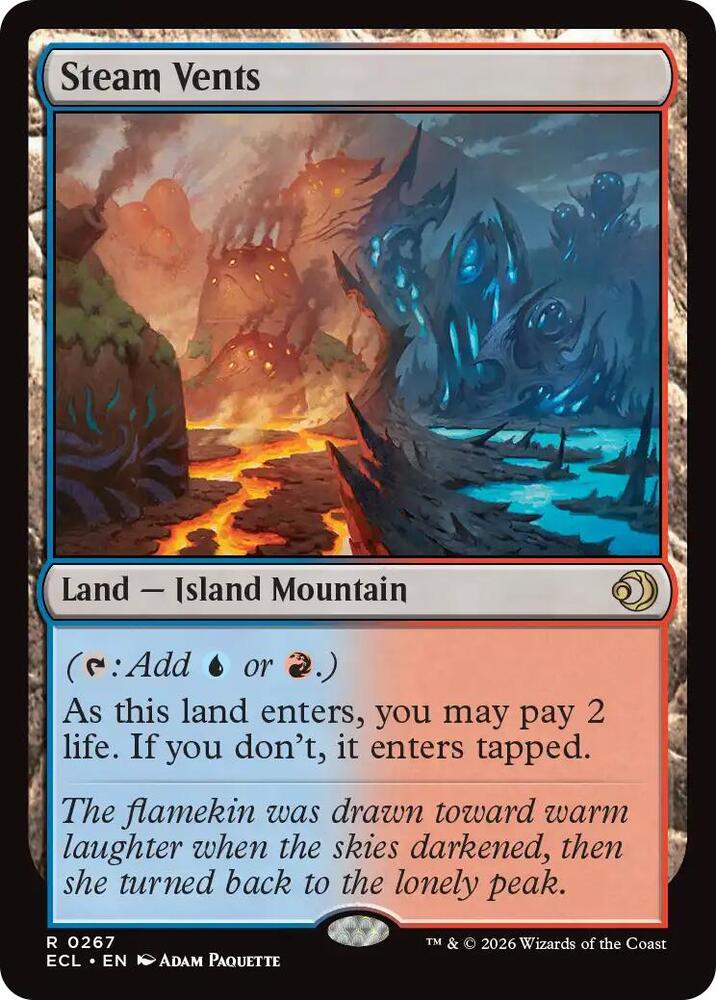 Steam Vents - Lorwyn Eclipsed #267 (Near Mint Foil)