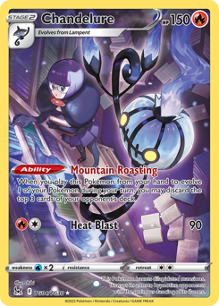 Chandelure Holofoil - Lost Origin Trainer Gallery #TG04 (Near Mint)